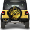 Jinbe Spare Tire Cover Custom One Piece Anime Gold Silhouette Style - Gearcarcover - 1