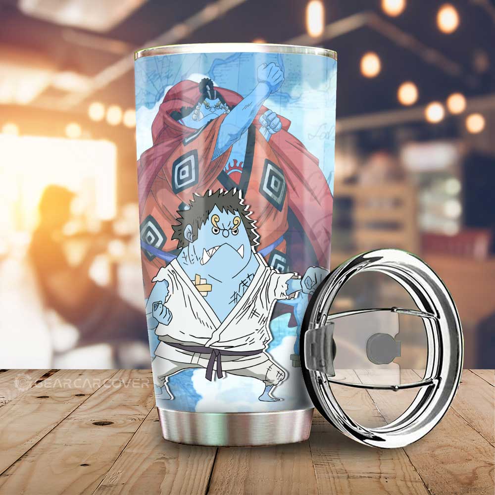 Jinbe Tumbler Cup Custom One Piece Map Anime Car Accessories - Gearcarcover - 1