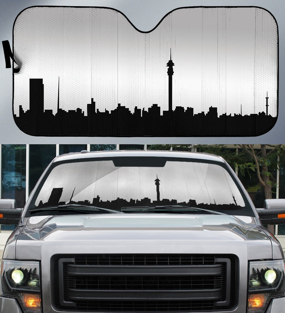 Johannesburg Skyline Car Sunshade Custom Car Accessories - Gearcarcover - 1