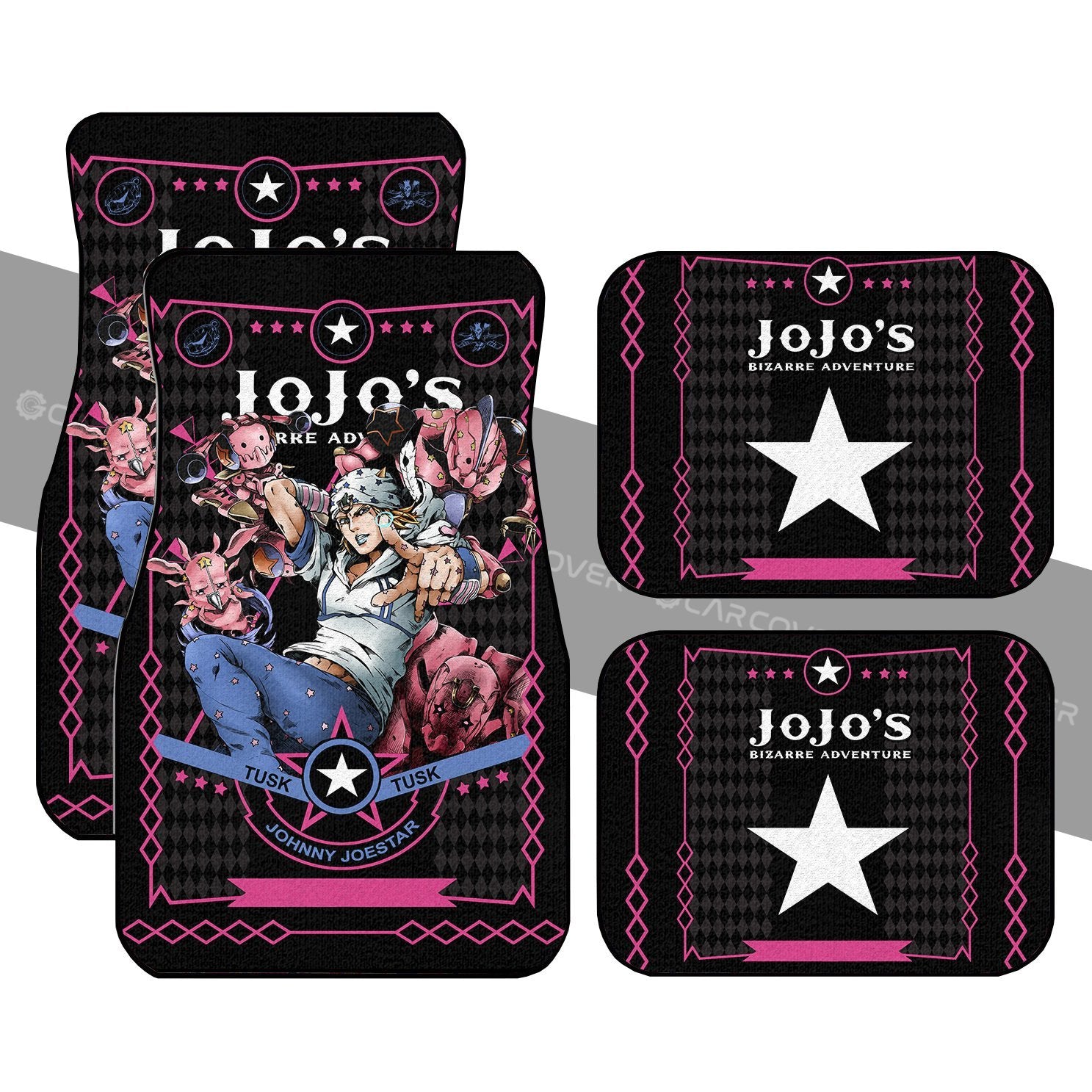 Johnny Joestar Car Floor Mats Custom JoJo's Bizarre Adventure Anime Car Accessories - Gearcarcover - 1