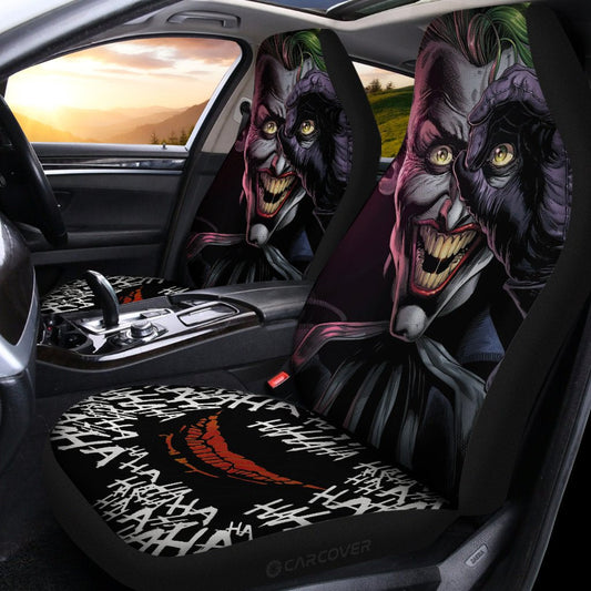 Joker Car Seat Covers Custom Car Accessories Halloween Decorations - Gearcarcover - 2