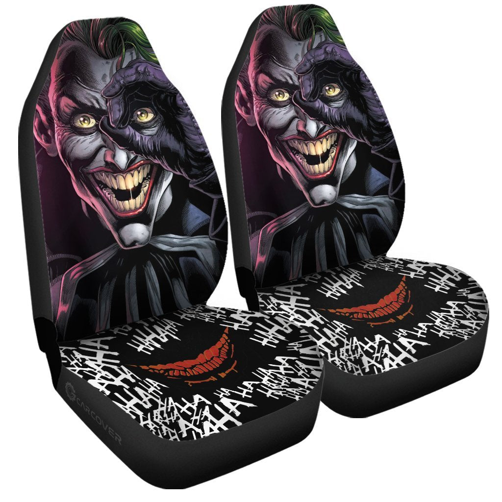 Joker Car Seat Covers Custom Car Accessories Halloween Decorations - Gearcarcover - 3
