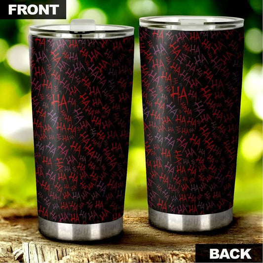 Joker Haha Custom Tumbler Stainless Steel - Gearcarcover - 2