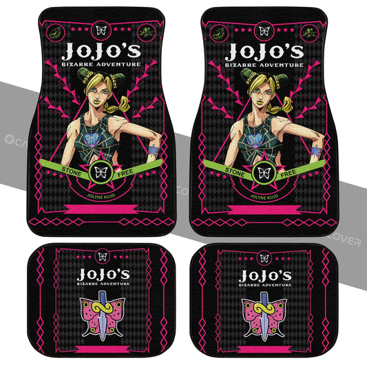 Jolyne Cujoh Car Floor Mats Custom JoJo's Bizarre Adventure Anime Car Accessories - Gearcarcover - 2