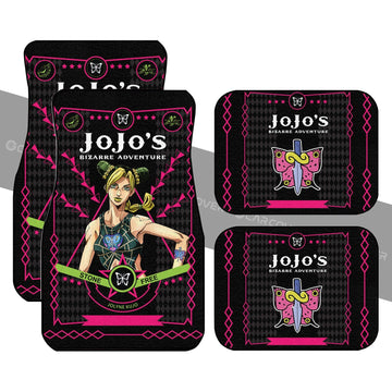 Jolyne Cujoh Car Floor Mats Custom JoJo's Bizarre Adventure Anime Car Accessories - Gearcarcover - 1
