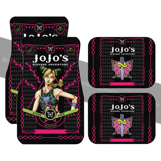 Jolyne Cujoh Car Floor Mats Custom JoJo's Bizarre Adventure Anime Car Accessories - Gearcarcover - 1