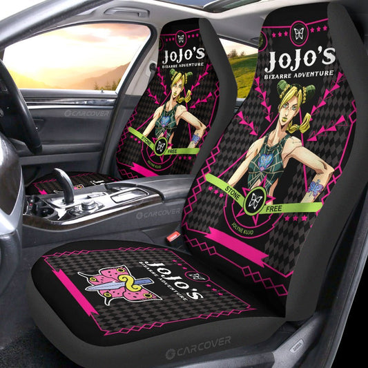 Jolyne Cujoh Car Seat Covers Custom JoJo's Bizarre Adventure Anime Car Accessories - Gearcarcover - 2