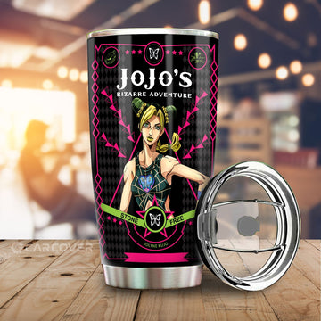 Jolyne Cujoh Tumbler Cup Custom JoJo's Bizarre Adventure Anime Car Accessories - Gearcarcover - 1