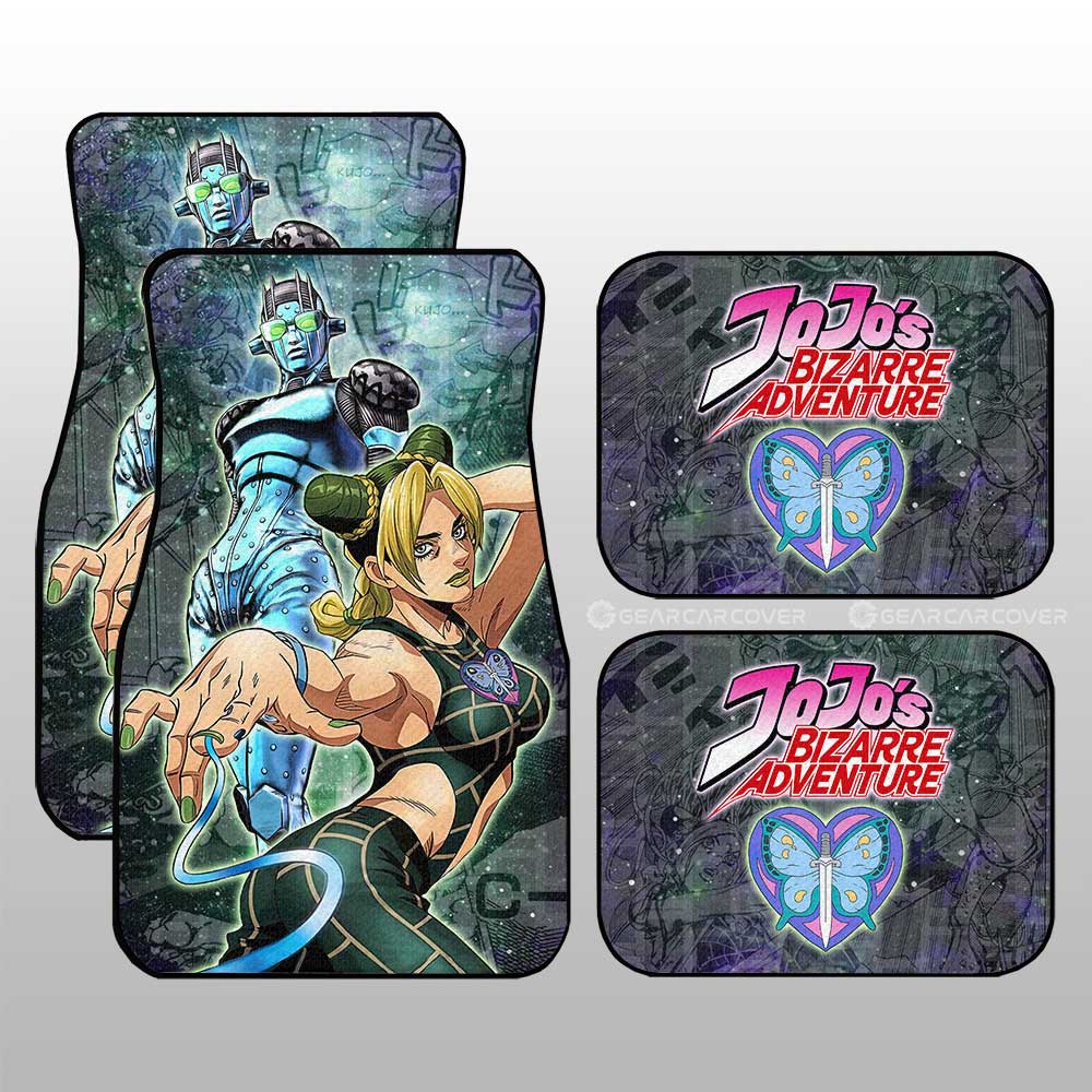 Jolyne Kuujou Car Floor Mats Custom Galaxy Style JJBA Anime Car Accessories - Gearcarcover - 1