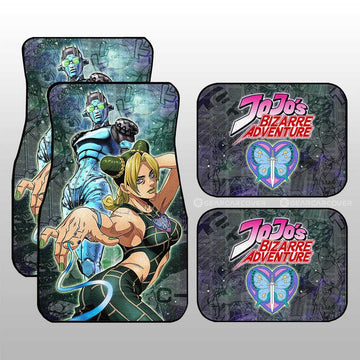 Jolyne Kuujou Car Floor Mats Custom Galaxy Style JJBA Anime Car Accessories - Gearcarcover - 1