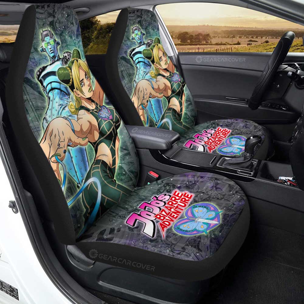 Jolyne Kuujou Car Seat Covers Custom Galaxy Style JJBA Anime Car Accessories - Gearcarcover - 1