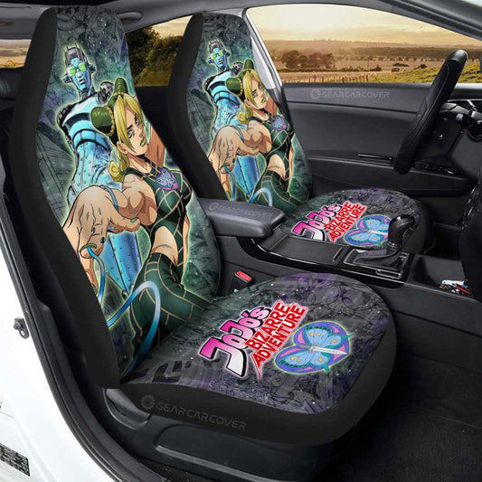 Jolyne Kuujou Car Seat Covers Custom Galaxy Style JJBA Anime Car Accessories - Gearcarcover - 1