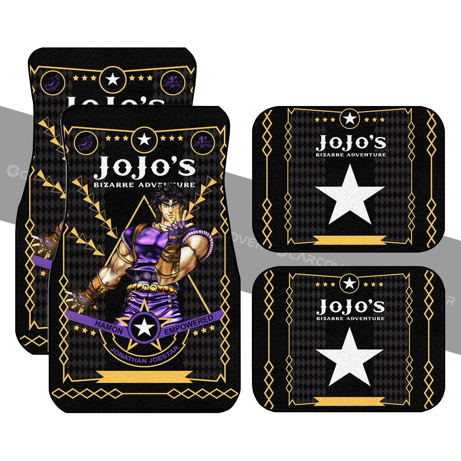 Jonathan Joestar Car Floor Mats Custom JoJo's Bizarre Anime Car Accessories - Gearcarcover - 1