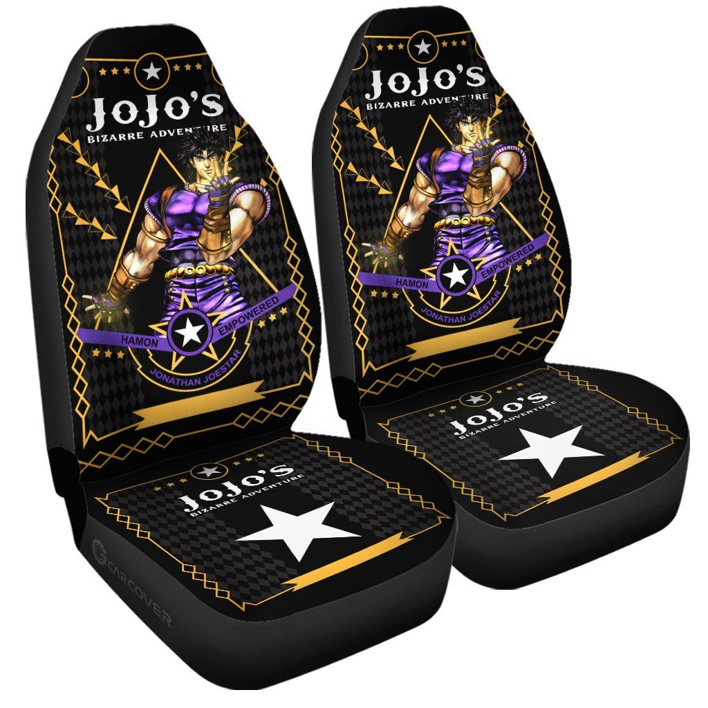 Jonathan Joestar Car Seat Covers Custom JoJo's Bizarre Anime Car Accessories - Gearcarcover - 3