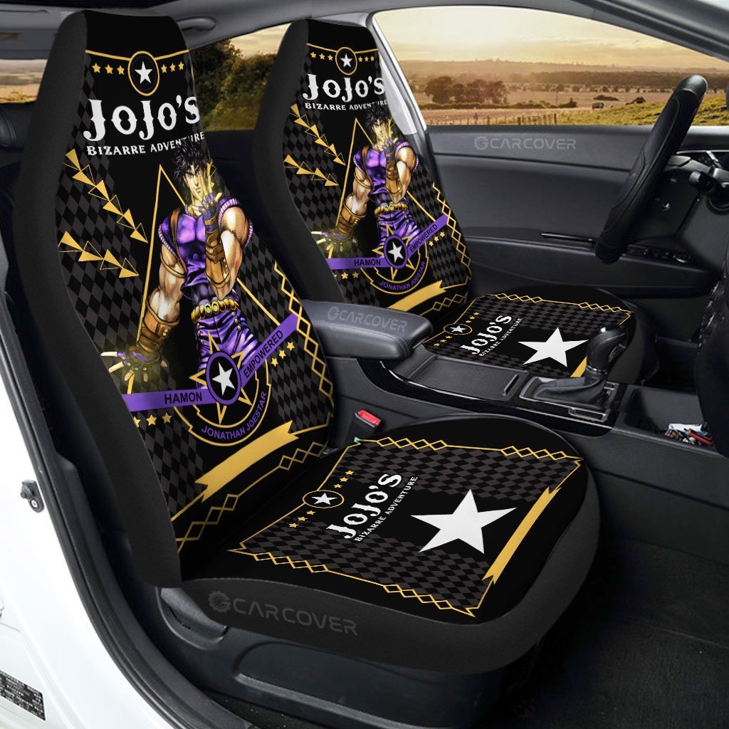 Jonathan Joestar Car Seat Covers Custom JoJo's Bizarre Anime Car Accessories - Gearcarcover - 1