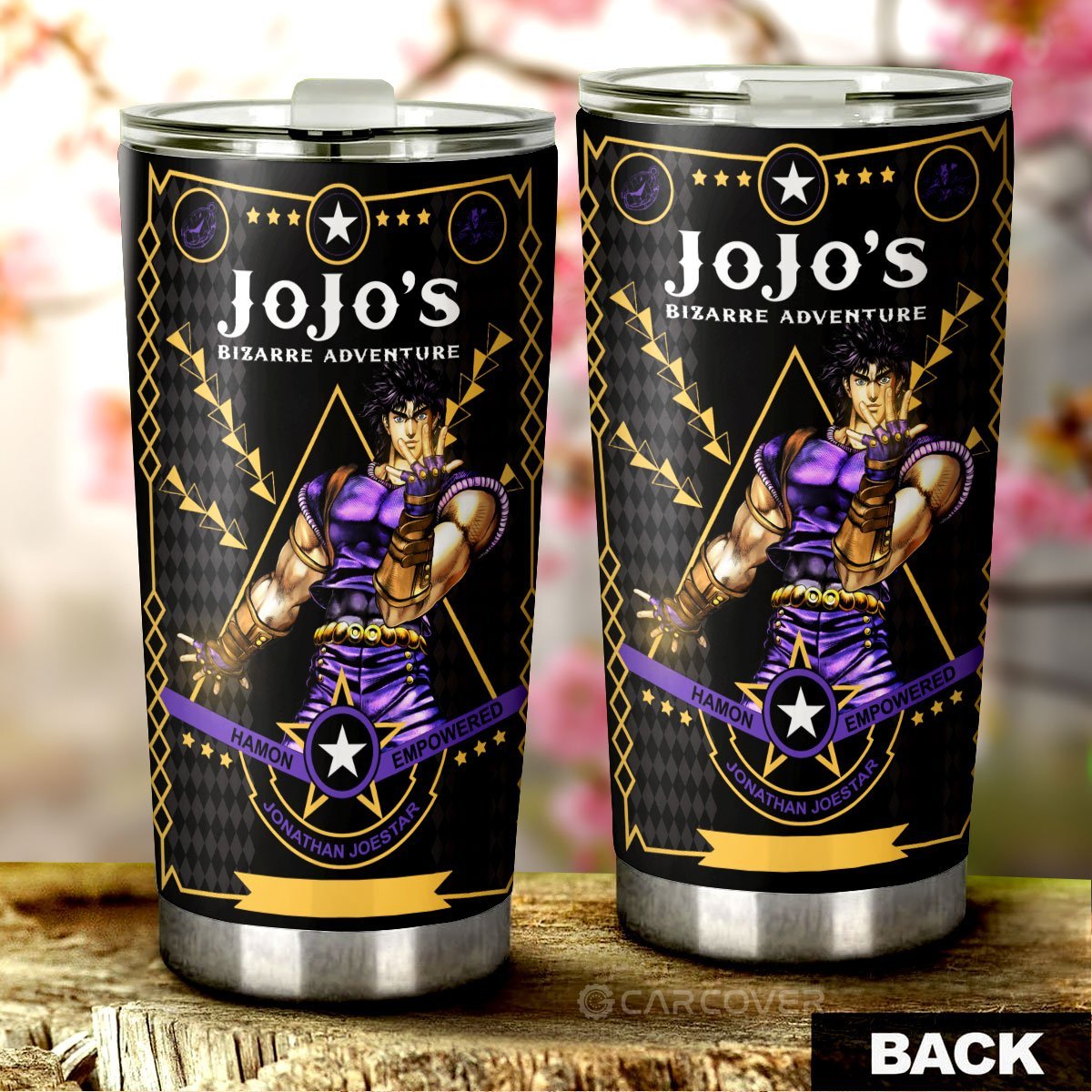 Jonathan Joestar Tumbler Cup Custom JoJo's Bizarre Anime Car Accessories - Gearcarcover - 3