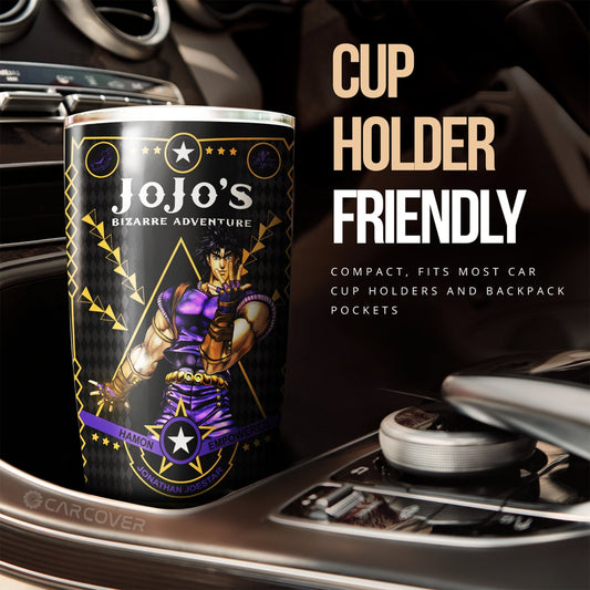 Jonathan Joestar Tumbler Cup Custom JoJo's Bizarre Anime Car Accessories - Gearcarcover - 2