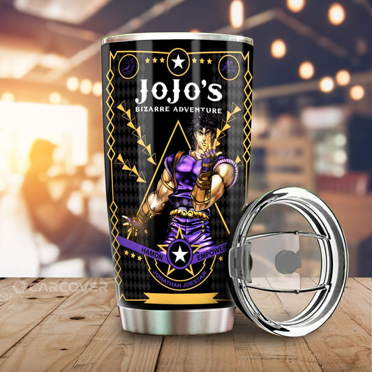 Jonathan Joestar Tumbler Cup Custom JoJo's Bizarre Anime Car Accessories - Gearcarcover - 1