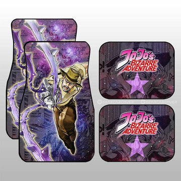 Joseph Joestar Car Floor Mats Custom Galaxy Manga JJBA Anime - Gearcarcover - 1