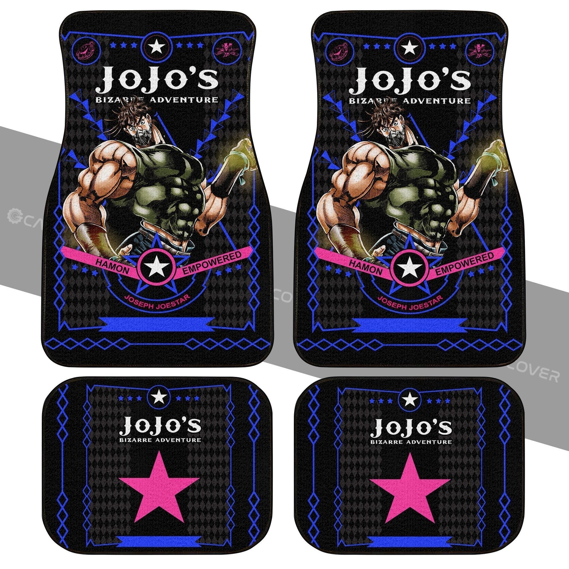 Joseph Joestar Car Floor Mats Custom JoJo's Bizarre Adventure Anime Car Accessories - Gearcarcover - 2