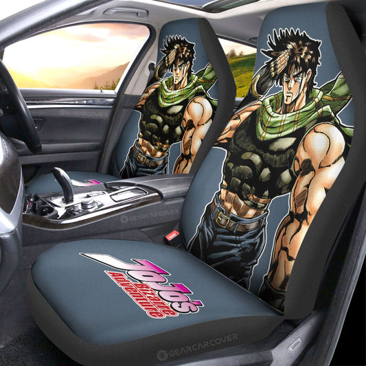 Joseph Joestar Car Seat Covers Custom Main Character JoJo's Bizarre Adventure Anime - Gearcarcover - 2