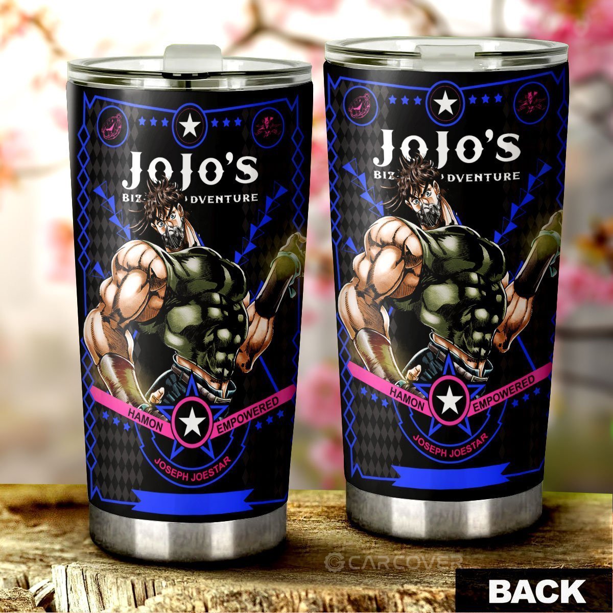 Joseph Joestar Tumbler Cup Custom Anime JoJo's Bizarre Adventure Car Accessories - Gearcarcover - 3