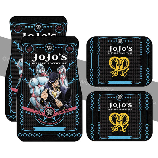 Josuke Higashikata Car Floor Mats Custom JoJo's Bizarre Adventure Anime Car Interior Accessories - Gearcarcover - 1