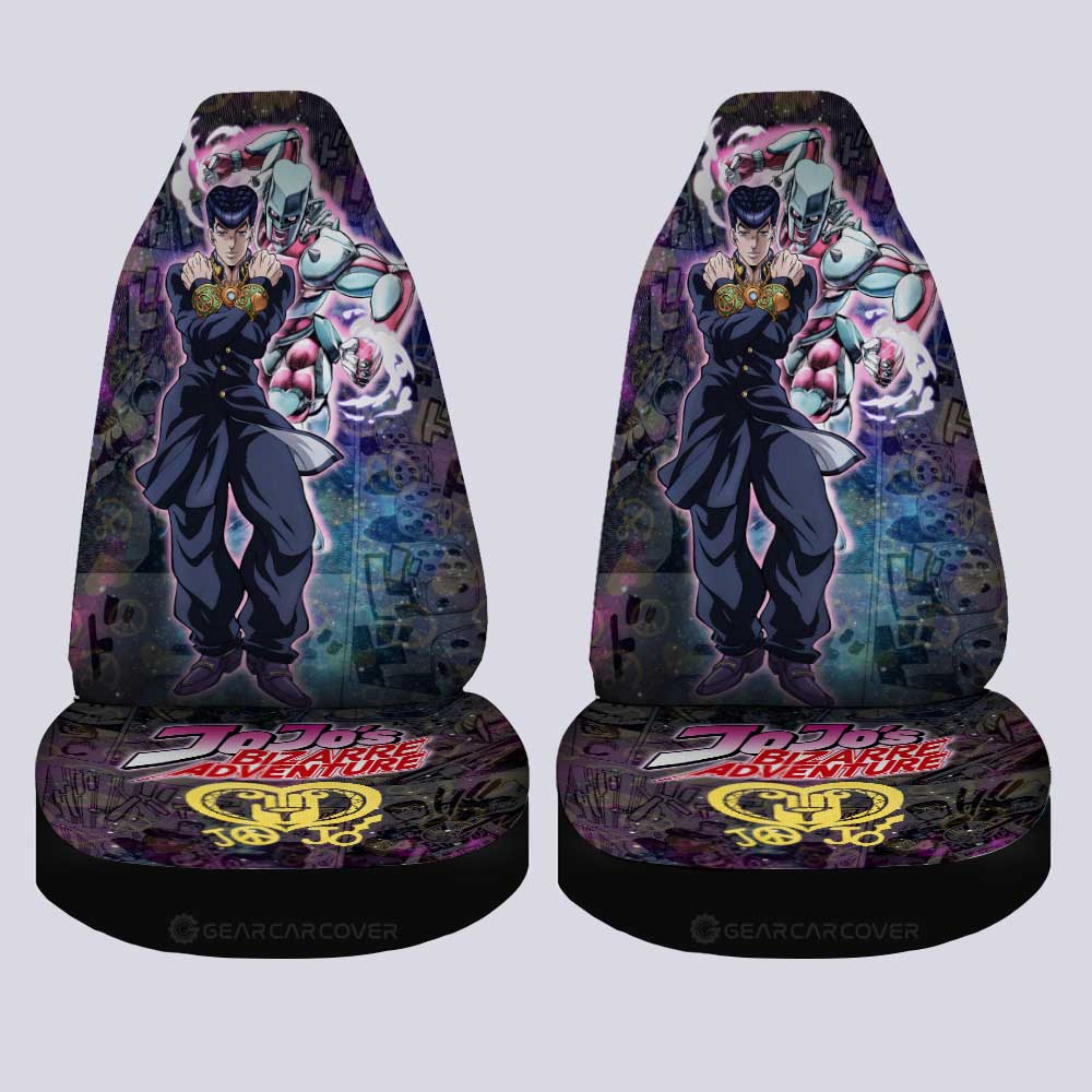 Josuke Higashikata Car Seat Covers Custom Galaxy Style JJBA Anime Car Accessories - Gearcarcover - 4