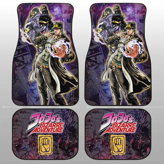 Joutarou Kuujou Car Floor Mats Custom Galaxy Style JJBA Anime Car Accessories - Gearcarcover - 2