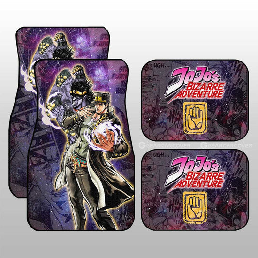 Joutarou Kuujou Car Floor Mats Custom Galaxy Style JJBA Anime Car Accessories - Gearcarcover - 1
