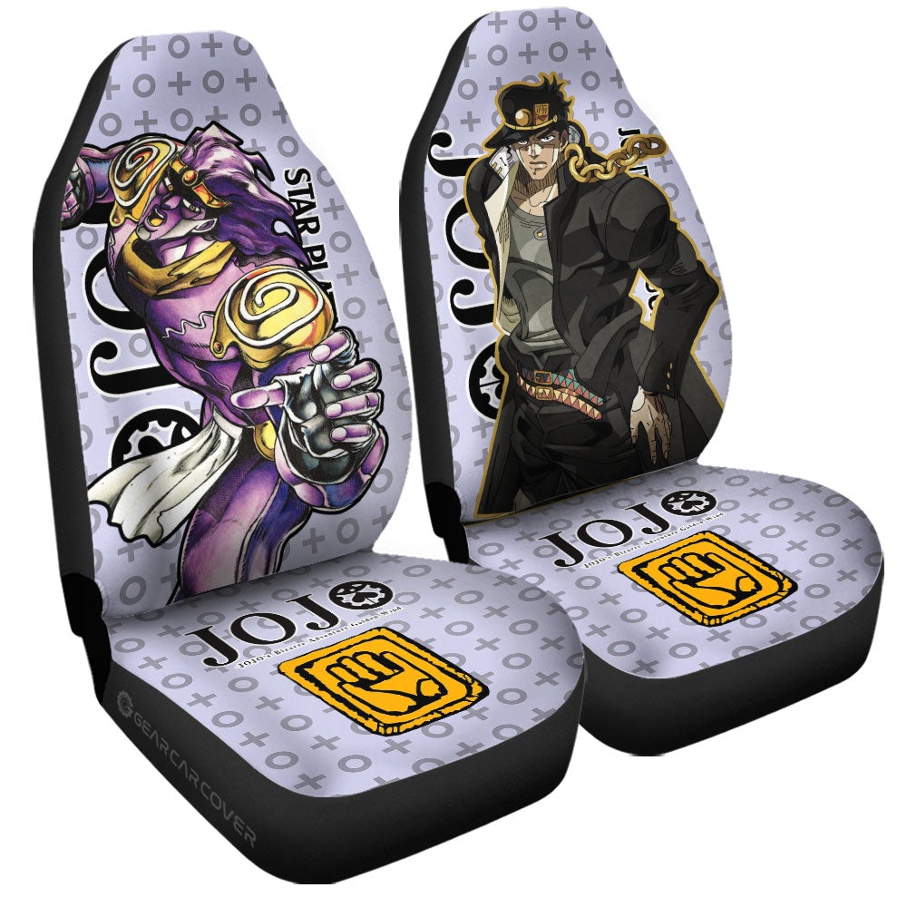 Joutarou Kuujou Car Seat Covers Custom JoJo's Bizarre Adventure Anime Car Accessories - Gearcarcover - 3