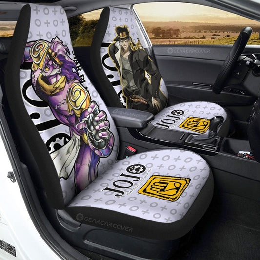 Joutarou Kuujou Car Seat Covers Custom JoJo's Bizarre Adventure Anime Car Accessories - Gearcarcover - 1