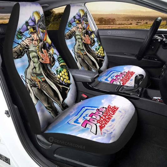 Joutarou Kuujou Car Seat Covers Custom Jojo's Bizarre Adventures Anime - Gearcarcover - 1