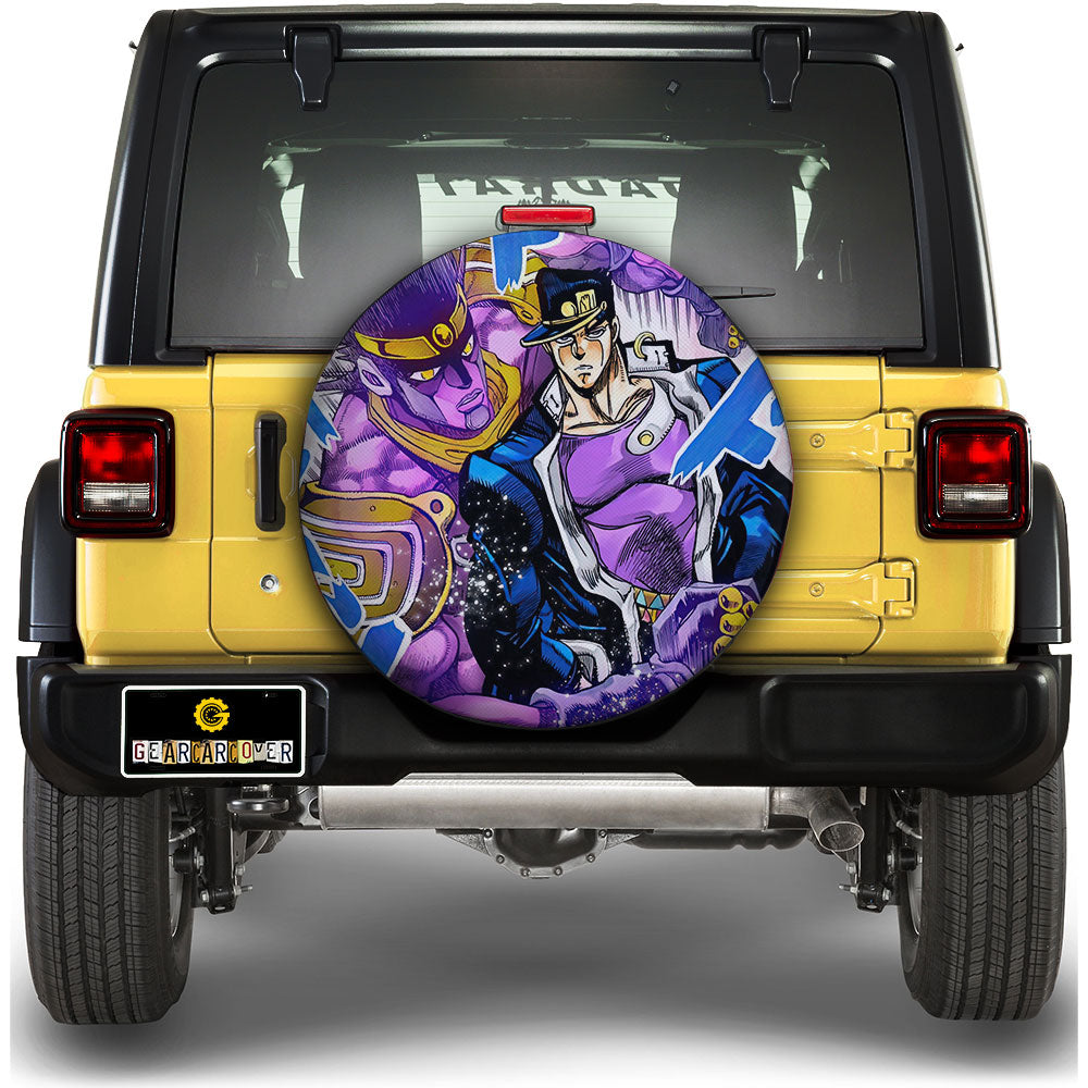 Joutarou Kuujou Spare Tire Covers Custom JoJo's Bizarre Adventure Anime Car Accessories - Gearcarcover - 1