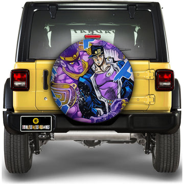 Joutarou Kuujou Spare Tire Covers Custom JoJo's Bizarre Adventure Anime Car Accessories - Gearcarcover - 1