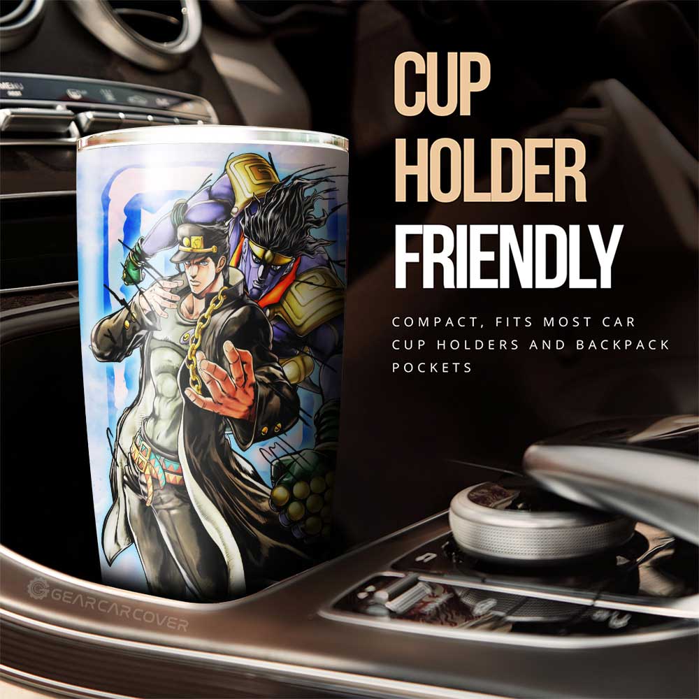 Joutarou Kuujou Tumbler Cup Custom Jojo's Bizarre Adventures Anime - Gearcarcover - 2