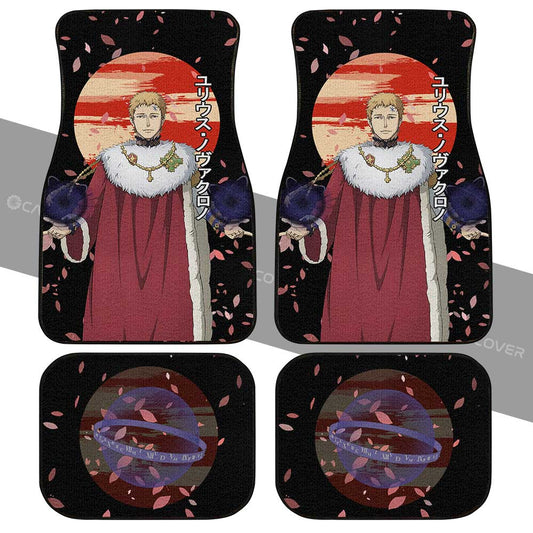 Julius Nova Chrono Car Floor Mats Custom Black Clover Anime Car Accessories - Gearcarcover - 2