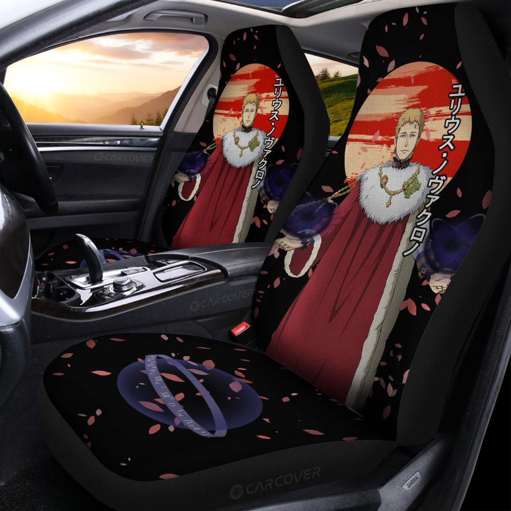 Julius Nova Chrono Car Seat Covers Custom Black Clover Anime Car Accessories - Gearcarcover - 2