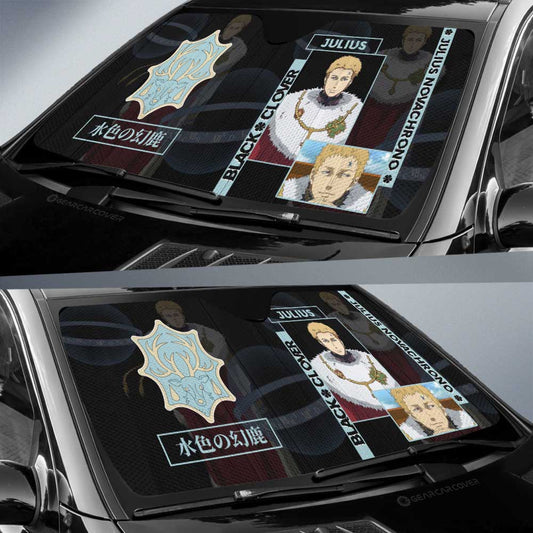 Julius Novachrono Car Sunshade Custom Black Clover Anime - Gearcarcover - 2