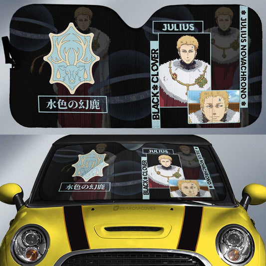 Julius Novachrono Car Sunshade Custom Black Clover Anime - Gearcarcover - 1