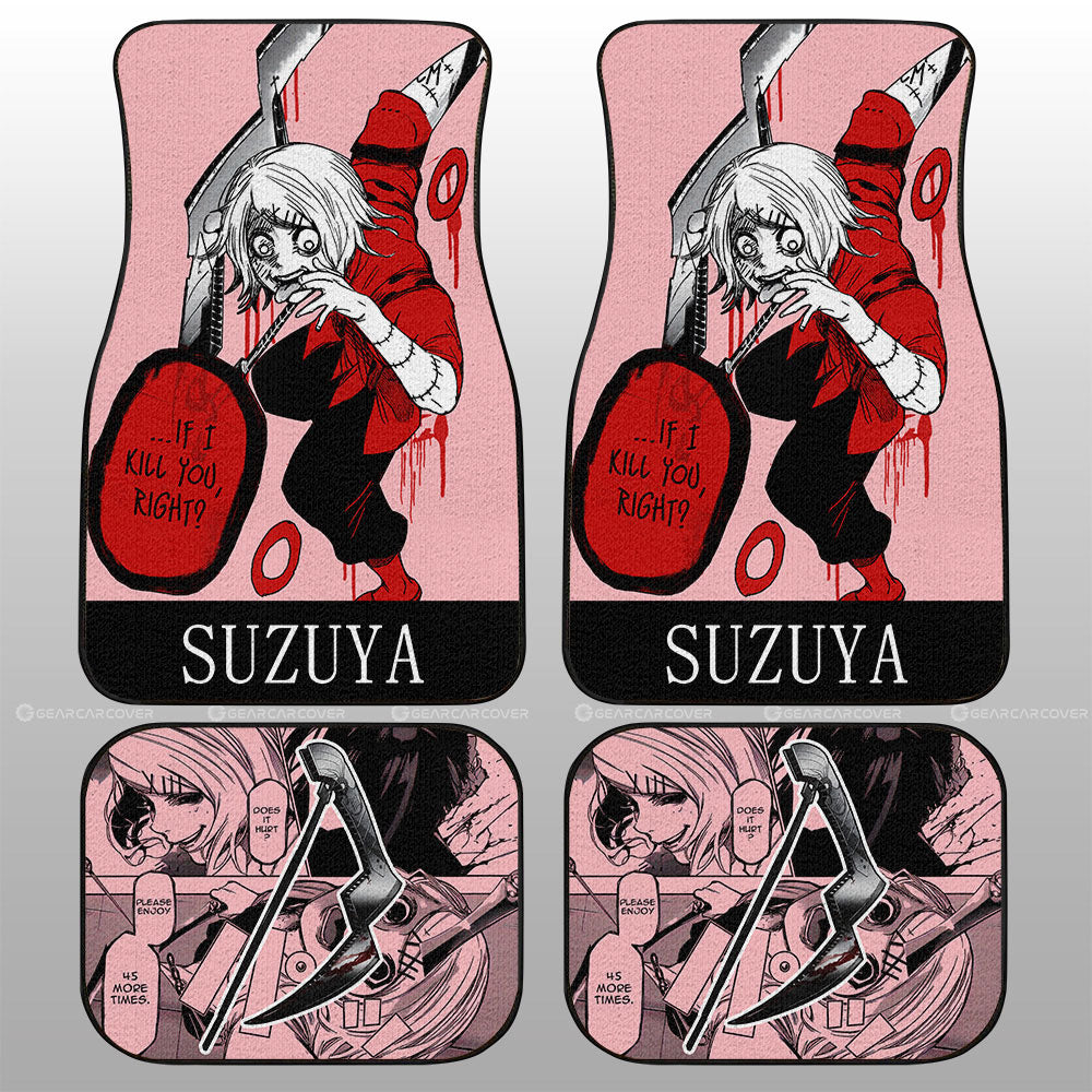 Juuzou Suzuya Car Floor Mats Custom Tokyo Ghoul Anime Car Accessories - Gearcarcover - 4