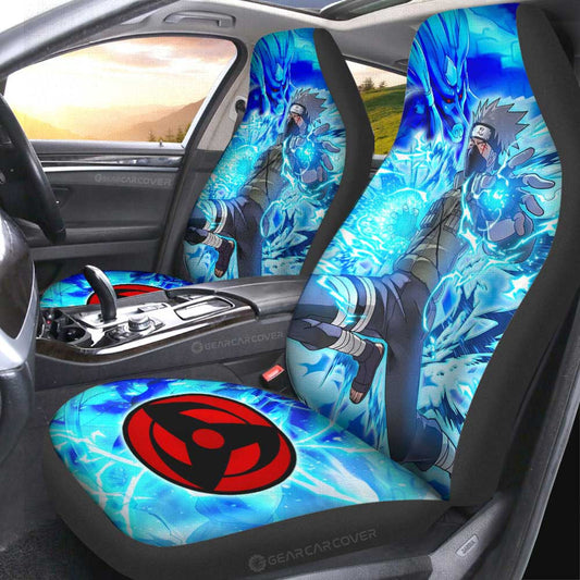 Kakashi Car Seat Covers Custom Sharingan Eye Car Accessories - Gearcarcover - 2