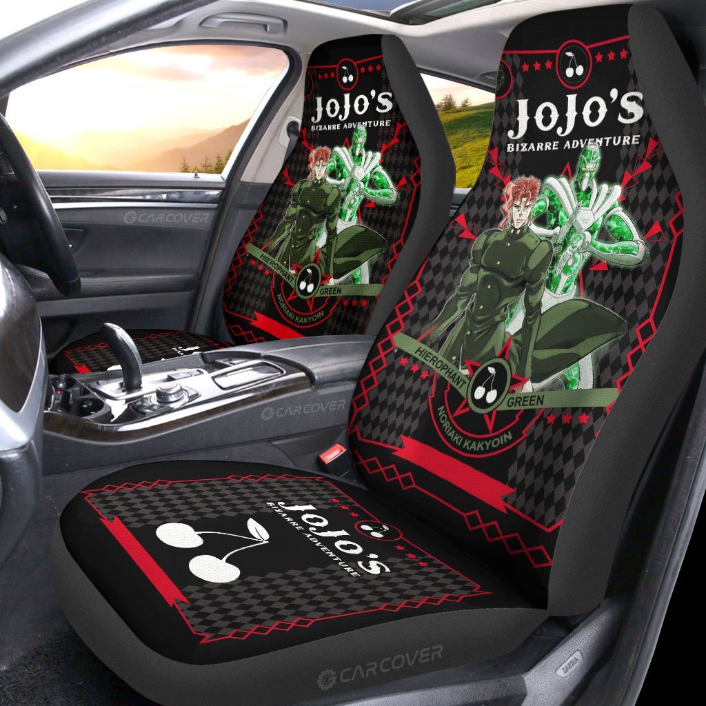 Kakyoin Noriaki Car Seat Covers Custom Anime JoJo's Bizarre Car Accessories - Gearcarcover - 2