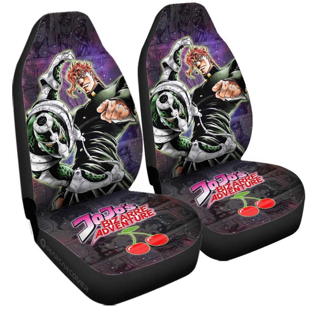 Kakyoin Noriaki Car Seat Covers Custom JJBA Anime Car Accessories - Gearcarcover - 3