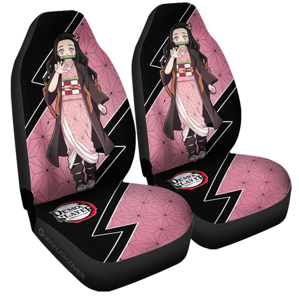 Kamado Nezuko Car Seat Covers Custom Demon Slayer Anime Car Accessories - Gearcarcover - 3