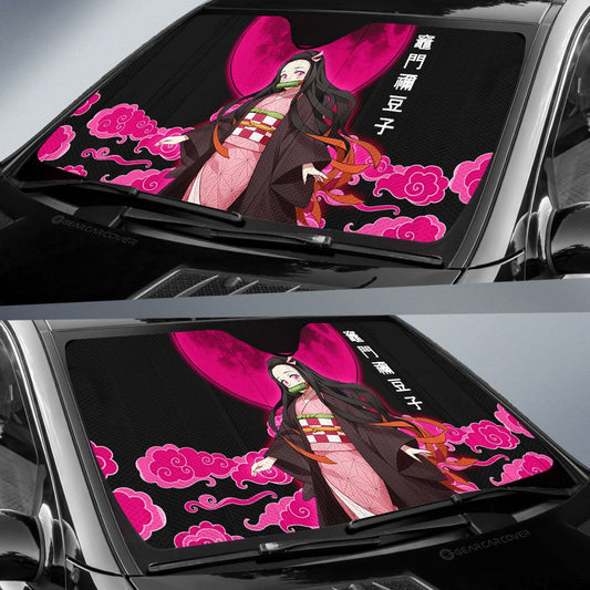 Kamado Nezuko Car Sunshade Custom Demon Slayer Anime Car Accessories - Gearcarcover - 2