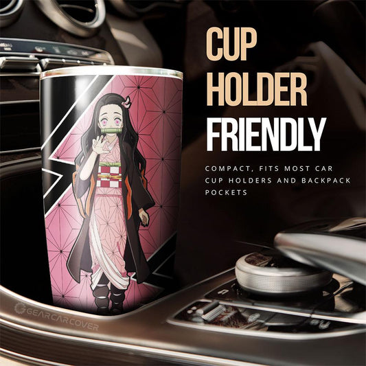 Kamado Nezuko Tumbler Cup Custom Demon Slayer Anime Car Accessories - Gearcarcover - 2