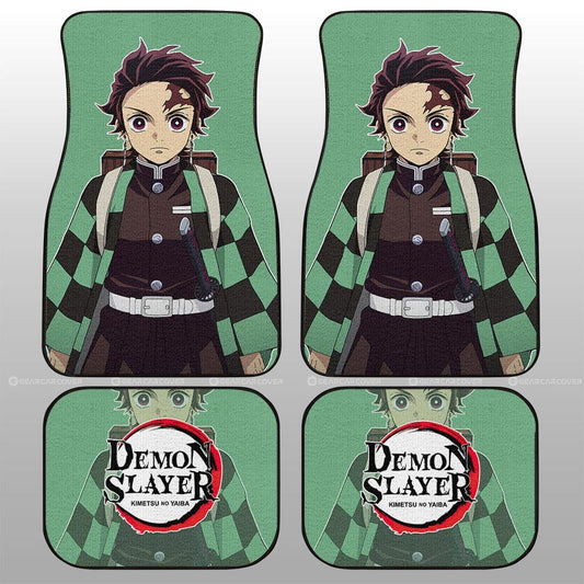 Kamado Tanjiro Car Floor Mats Custom Demon Slayer Anime - Gearcarcover - 2