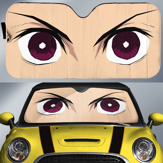 Kamado Tanjiro Car Sunshade Custom Demon Slayer Anime Car Accessories For Fans - Gearcarcover - 1