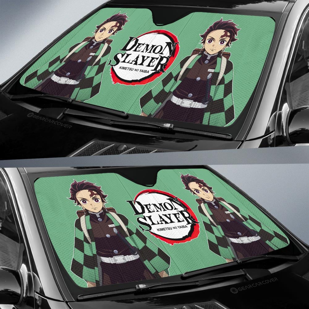 Kamado Tanjiro Car Sunshade Custom Demon Slayer Anime - Gearcarcover - 2